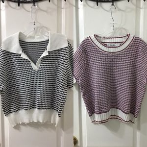 Two for one Shein Knit Tops. Size Large